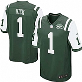Nike Men & Women & Youth Jets #1 Vick Green Team Color Game Jersey,baseball caps,new era cap wholesale,wholesale hats